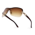 thumbnail image 1 of Gafas de sol OPTOFENDY Y2K Brown sin montura Chain-Link, 1 of 7