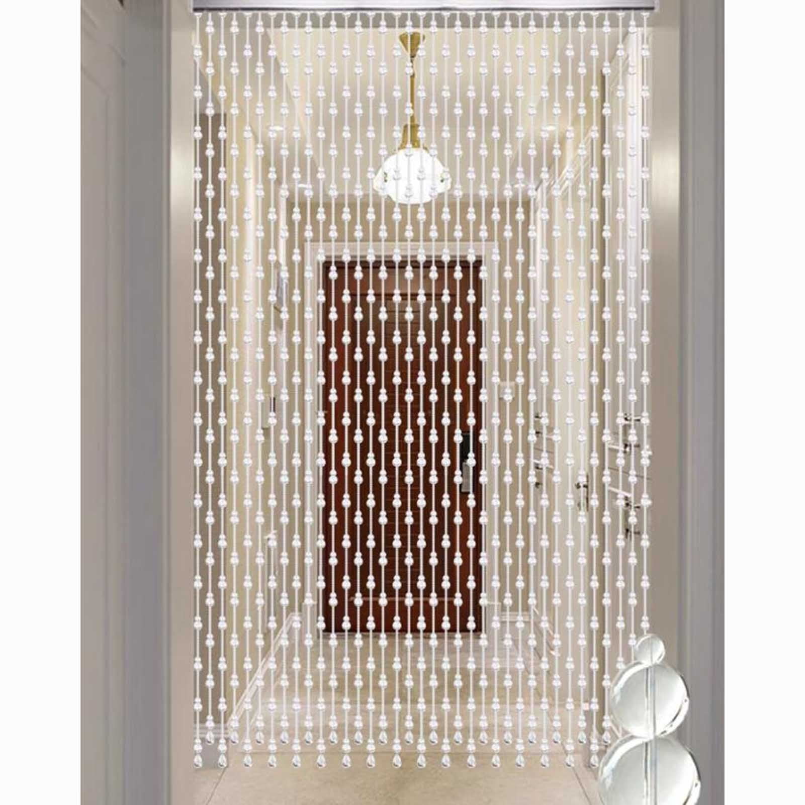 Bead Curtain, Door Curtain,Transparent Crystal Curtain, Hanging Bead Curtain,Wall Decoration and Room Divider,Garden DIY Decoration Ornament