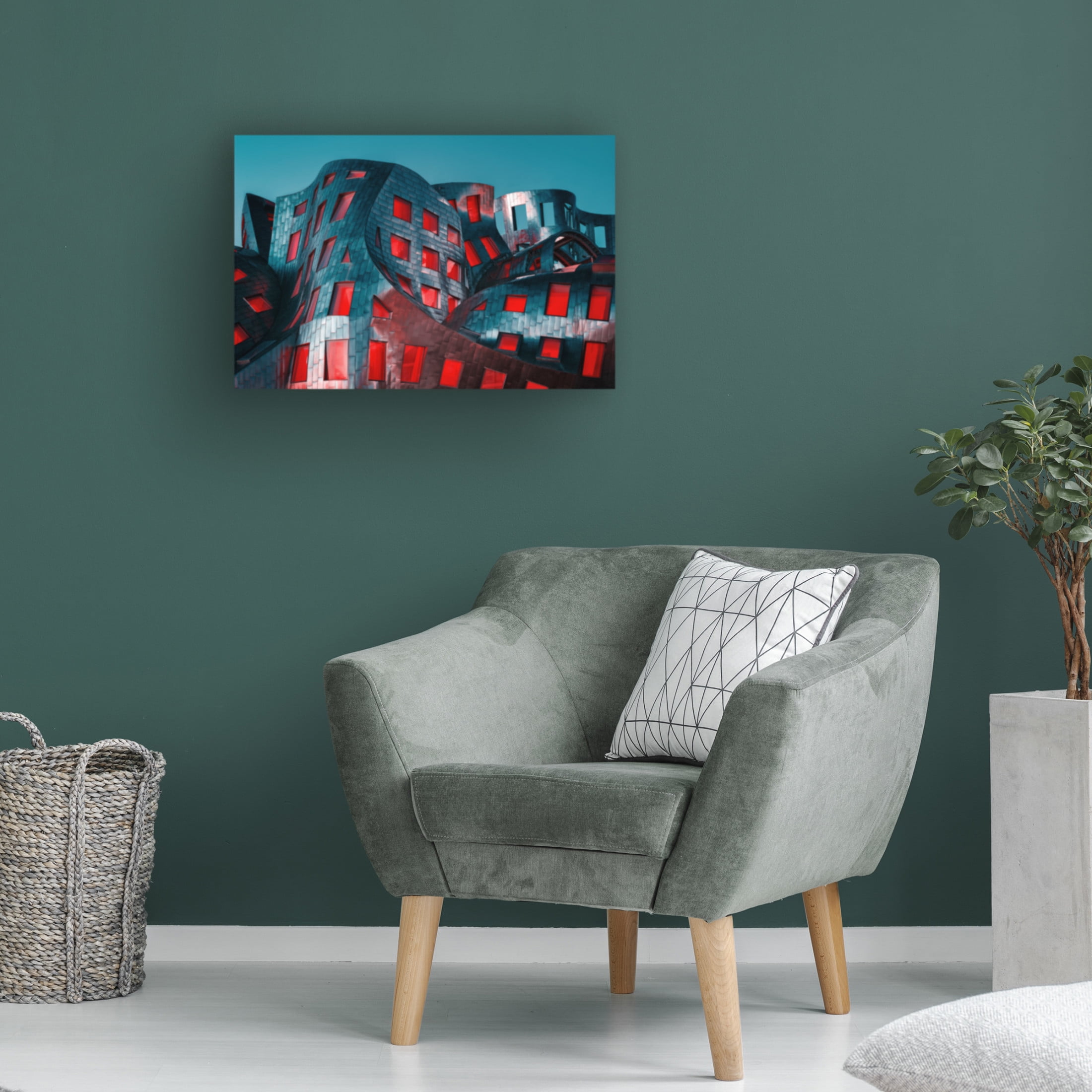 Canvas Wall Art - Mike Kreiten 'Wavas' Wall Art for Living Room, Bedroom, or Office D?cor by Trademark Fine Art - 32 x 22 Inches