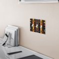thumbnail image 5 of Yayeee Toggle Light Switch Wall Plate 3-Gang 6.37"x4.48" Decorative Outlet Cover, Orange Geometric, 5 of 7