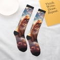 thumbnail image 4 of Daiia Sports Socks Cute Cloud Pomeranian Printed Novelty Crew Socks for Men Women Knee High Socks Cotton Socks Soft & Breathable Support Unisex Socks, 4 of 9