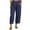 Blue, variant on PMUYBHF Fleece Lined Pants Women Plus Size with Pockets Women's Casual Pants Fashion Solid Color Nine Point Casual Pants Womens Khaki Pants with Pockets Womens Petite Pants