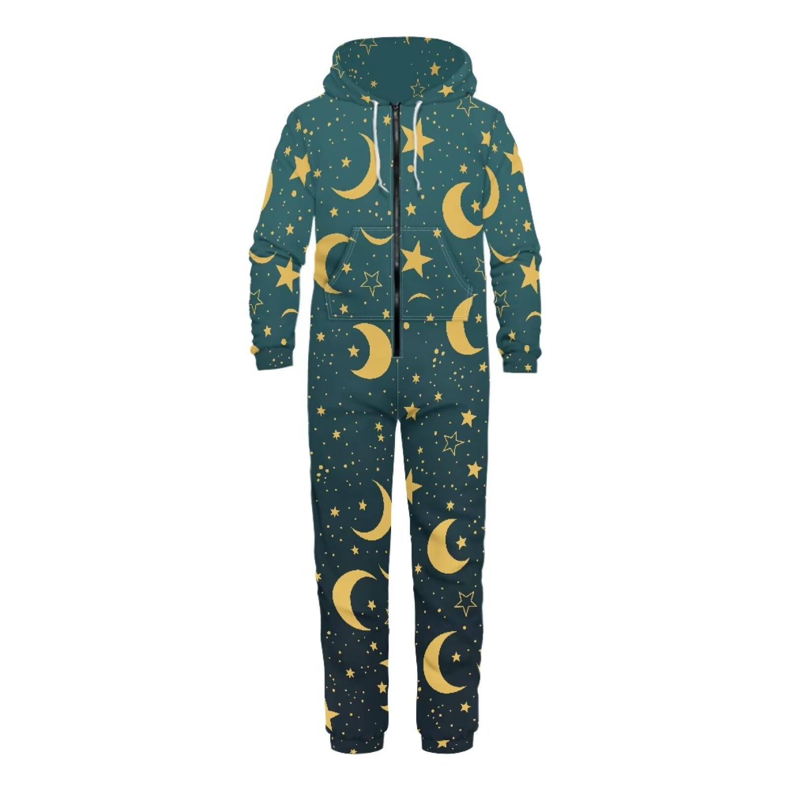 POLERO Snug Fit Onesie Pajamas for Women Men Halloween Costume with Pocket Zipper Couple Cosplay Nightwear, Purple Sugar Skull, Size M