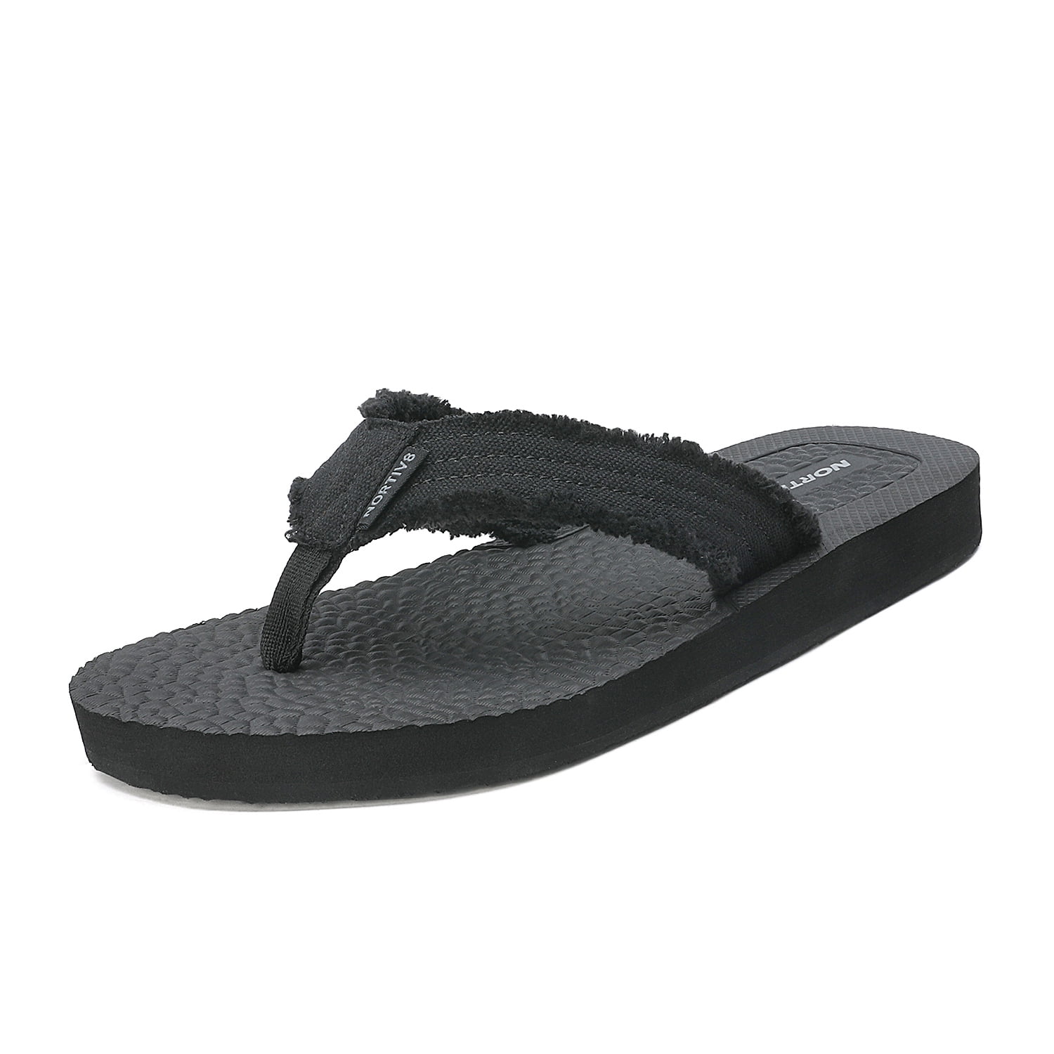 NORTIV 8 Mens Flip Flops Beach Sandals Lightweight EVA Sole Comfort ...