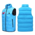 thumbnail image 4 of SELONE Heated Vests for Men Women 1 Control 4 Heating Zones Fleece Jacket Sleeveless Soild Casual Coat Plus Size, 4 of 7