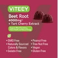 thumbnail image 7 of VITEEY Beet Root Gummies with Tart Cherry, Energy and Heart Health Supplements, Berry Beet Flavor, 60 Ct, 7 of 7