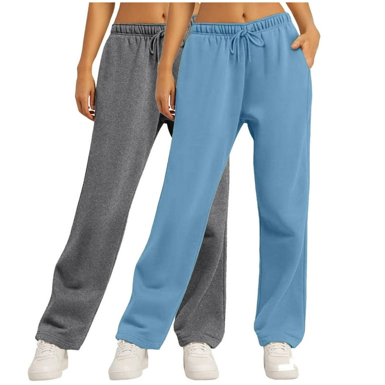 CaiJunJia Clearance No Boundaries 2 Pack Wide Leg Sweatpants