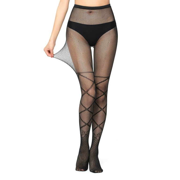 Fishnet top socks walmart