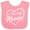 Pink and White, variant on Inktastic I Love My Mommy in White Chalk Heart Boys or Girls Baby Bib