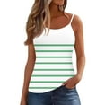 thumbnail image 2 of Tank Tops for Women under $5 Sleeveless Round Neck Printing Camisole Summer Tank Green L, 2 of 6