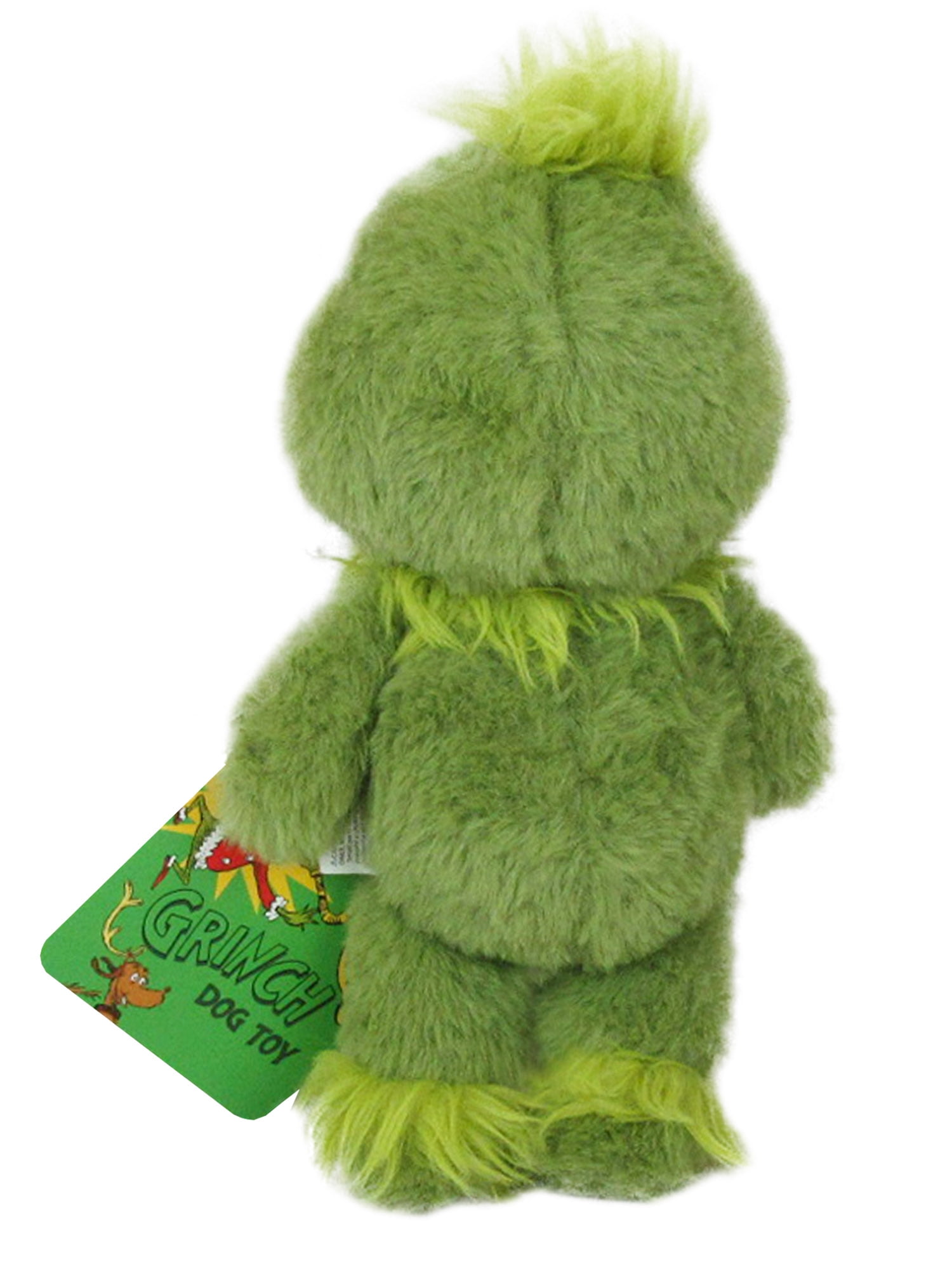 (2 pack) Grinch Holiday Plush Dog Toy with Squeaker, Green