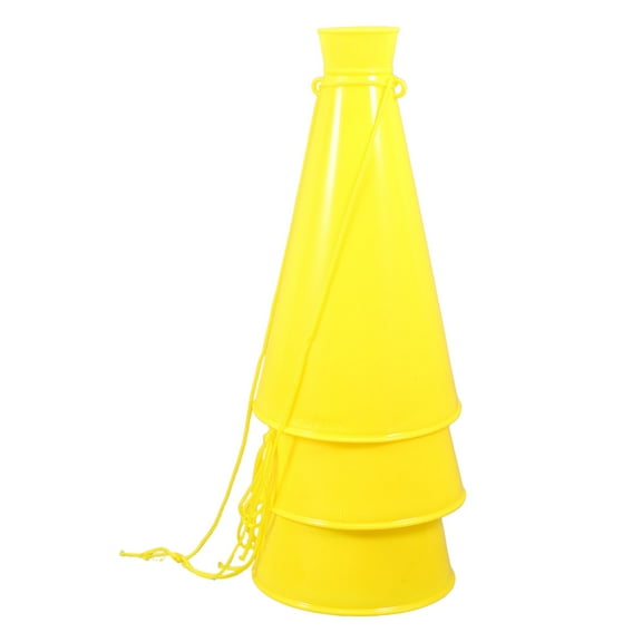 Minkissy cheerleading favor Cheer Megaphone Yellow 3Pcs