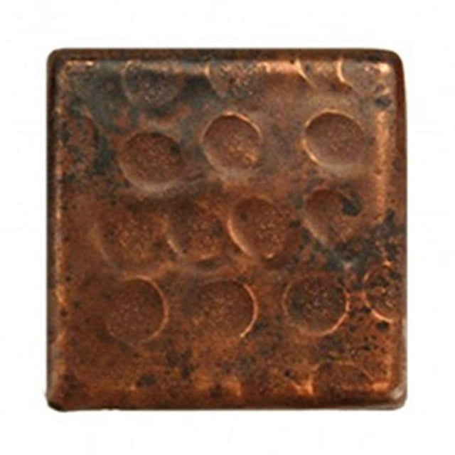 Premier Copper Products T2DBH-PKG8 Carrelage en Cuivre Martelé de 2 x 2 Po
