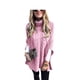 thumbnail image 1 of Suéter de punto para mujer, chal trenzado de Color sólido, chal de otoño, fiesta, viaje, oficina, negocios, jersey, ropa para niñas Prendas para la parte del cuerpo Púrpura claro METRO Jumpingount AP013735-09, 1 of 6