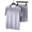 Grey, variant on 2 Pcs/Set Men Pajamas Sets Solid Color O Neck Short Sleeve Elastic Summer Men Underwear for Sleeping