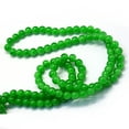 thumbnail image 3 of 20strands Baking Painted Imitation Jade Glass Round Bead Strands Green 4.5~5mm Hole: 1mm about 200~210pcs/strand 31.4 inch, 3 of 3