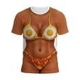 thumbnail image 4 of XIAONU Men's Novelty Bikini Graphic Crew Neck T Shirt Short Sleeve Fitted Funny Party Casual Street Wear Tee Top, 4 of 4