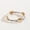 Gold, variant on Howard's Two Tone Love Designer Heart Stretch Cuff Bracelet for Women