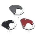 thumbnail image 3 of Xingzhi Side Stand Extension Motorcycle Enlarge Plate Pad Easy Installation Strong And Durable Supporting Bike Alloy Stronger red 1Set, 3 of 6