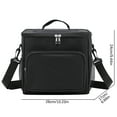 thumbnail image 3 of JikouIivo Insulated Lunch Bag Reusable Large Lunch Box for Men/Women, Leakproof Cooler Tote Portable Lunch Bag with Adjustable Shoulder Strap (Black), 3 of 6