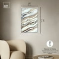 thumbnail image 5 of Neutral Lines I Boho Abstract Wall Art Canvas Wall Art by Art Remedy, White Floater Frame, 21" x 31", 5 of 7