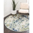 thumbnail image 1 of Unique Loom 3142231 6 x 6 ft. Champagne Chromatic Round Rug, Light Blue, 1 of 2