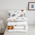 thumbnail image 5 of Airplane Comforter Set Twin Cartoon Aircraft Bedding Set Sky Sun Clouds Balloon Bedding Comforter Sets Reversible Halloween Quilt Duvet Room Decor 1 Pillow Case, 5 of 6