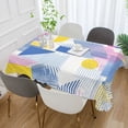 thumbnail image 2 of Yayeee Tablecloths 60" x 90" Rectangle Wrinkle Resistant Party Table Cover, Retro Simple Shapes, 2 of 8
