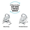 thumbnail image 2 of Graco Soothe 'n Sway LX Baby Swing with Portable Bouncer, Derby Grey, Infant, 2 of 7