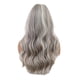 thumbnail image 2 of 56cm High Temperature Silk Wig Long Curly Golden Gray With Rose Net, 2 of 4