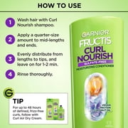 Garnier Fructis Curl Nourish Moisturizing Conditioner with Coconut Oil, 12 fl oz