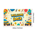 thumbnail image 3 of Space Theme Welcome Back Banner School Backpack and Planets Colorful Backdrop Classroom Decorations Outer Space Party Supplies Photography Props, 3 of 4