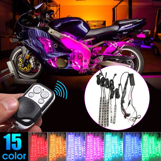 Universal 15 Color Motorcycle Flexible LED Strip Light