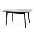thumbnail image 3 of Wickerix Extendable Rectangular Dining Room Table Modern Solid Wood, Espresso (Black) Color, 3 of 5