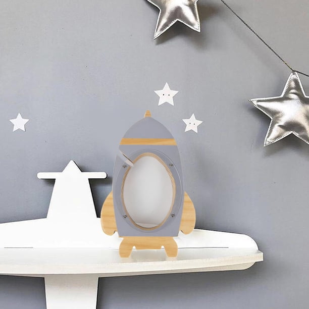 creativa Rocket Decoración para hogar Decoraciones de escritorio Caja de dinero Soporte para dinero Olla de ahorro para niñas de 3 CUTICAT hucha