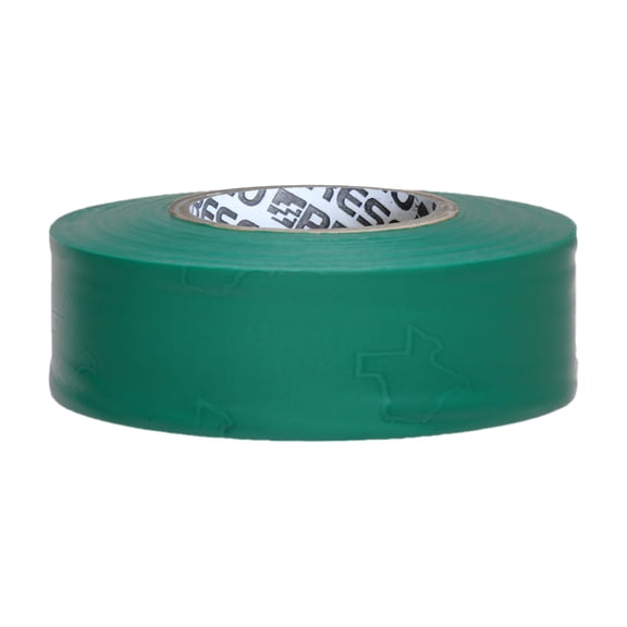 [NO ADHESIVE] Presco Texas Roll Flagging Tape [2 mils thick]: 1-3/16 in. x 300 ft. (Green)