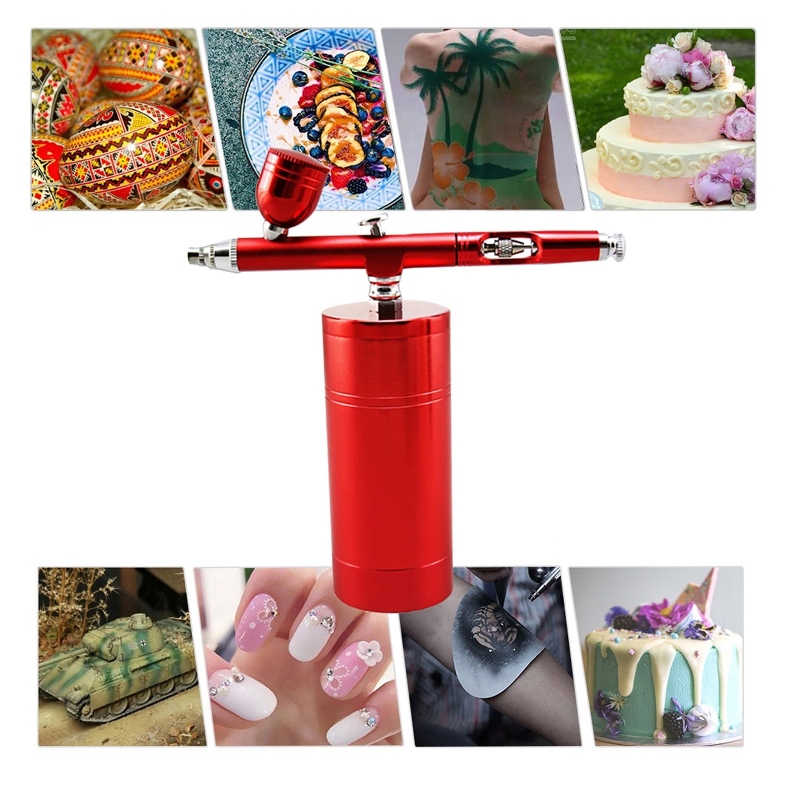 Airbrush Compressor Kit Home Use Electric Spray Paint Gun Professional Dual Action Pen Diy Nail Art Design MakeUp Pneumatic Tool ,Ingeniously Designed