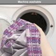 thumbnail image 6 of Colorful Dog Crate Cover, Abstract Geometric Motifs with Hatched Style in Purple Pink Tones, Easy to Use Pet Kennel Cover for Dogs, 35" x 23" x 27", Pale Mauve and Pale Fuchsia, by Ambesonne, 6 of 6