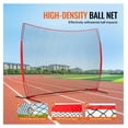 thumbnail image 4 of Barricade Backstop Net 12x9ft, Ball Sports Barrier Netting, Portable Practice Net with Carry Bag, Baseball Softball Lacrosse Soccer Training Protection, 4 of 7