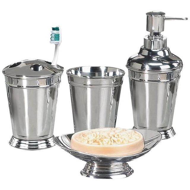 NuSteel TM-3456-SET4 4 Piece Timeless Set Bath Collection Chrome