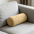 thumbnail image 3 of QuanTara Neck Roll Pillowcase with Zipper – Dark Gray Cylindrical Pillow Cover 5.9x15.7in, Soft Polyester Round Cushion Case for Bedroom, Living Room & Sofa, 3 of 6