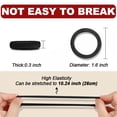 thumbnail image 3 of MORGLES 150 PCS Black Hair Ties for Women, Stretchy Elastic Hair Bands for Thick Hair, Cotton Hair Ties No Damage Ponytail Holder, 3 of 7