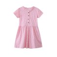 thumbnail image 3 of AJZIOJIRO Robe Décontractée d'Été Ample à Fleurs pour Tout-Petites Filles, Robe Raffinée à Col Rond, Douce et Adorable pour Enfants, 3 of 9