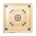 thumbnail image 2 of Juego de carrom de madera de lujo TBKOMH tamaño completo incluye palos de taco y monedas, 2 of 7