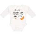 thumbnail image 3 of Inktastic I Love My Sisters to the Moon and Back Boys or Girls Long Sleeve Baby Bodysuit, 3 of 5