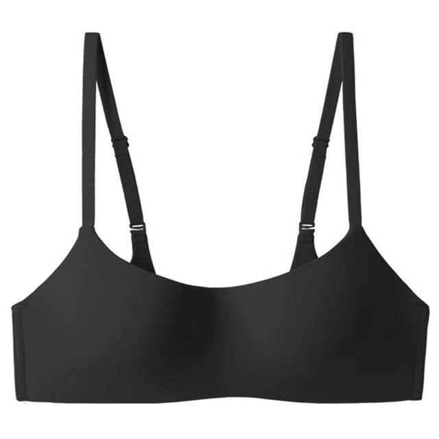 Brasieres de Mujer Tipo de Ropa Interior sin Costuras para Mujer, Sujetador Push up Fino de Media Copa, con Aros Brillantes y Tubo. Grande
