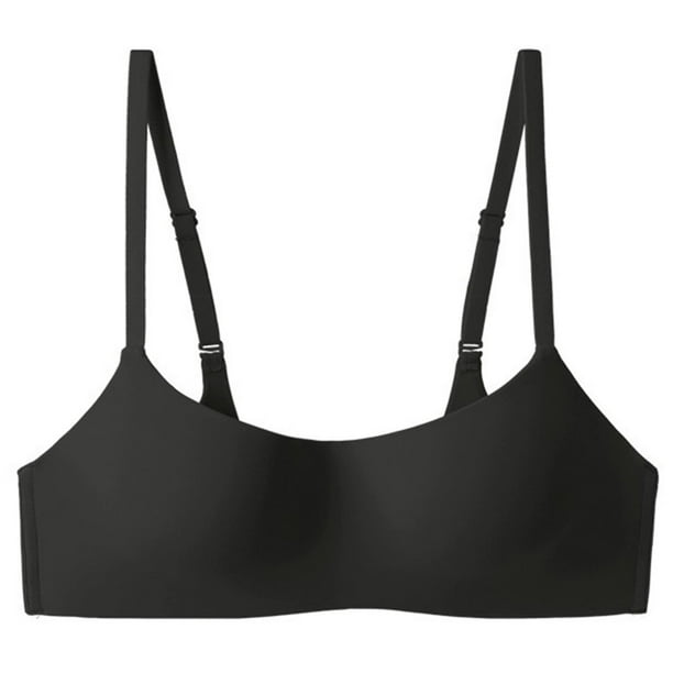 Brasieres de Mujer Tipo de Ropa Interior sin Costuras para Mujer, Sujetador Push up Fino de Media Copa, con Aros Brillantes y Tubo. Grande