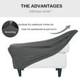 thumbnail image 3 of Sofa Ottoman Cover, Stretch Rectangle Ottoman Slipcovers, Foot Stool Slipcover, 3 of 6