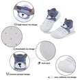 thumbnail image 4 of Pluatyep Baby Toddler Sock Shoes Non-Skid Slipper with Soft Sole Breathable Cotton Blend Walking Shoes for Infant Girls Boys, 4 of 6