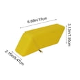 thumbnail image 3 of Roiihwy Standing Aesthetic Triangular Design Pencil Case Pouch, Portable Pen Bag Holder Wide with Drawer(Yellow), 3 of 6